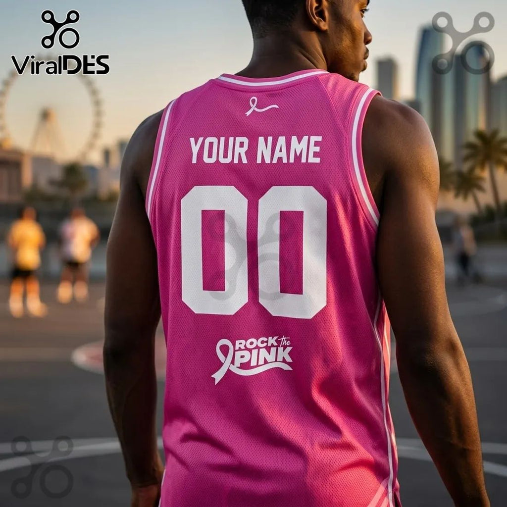 Las Vegas Aces Pink Breast Cancer Awareness Basketball Jersey