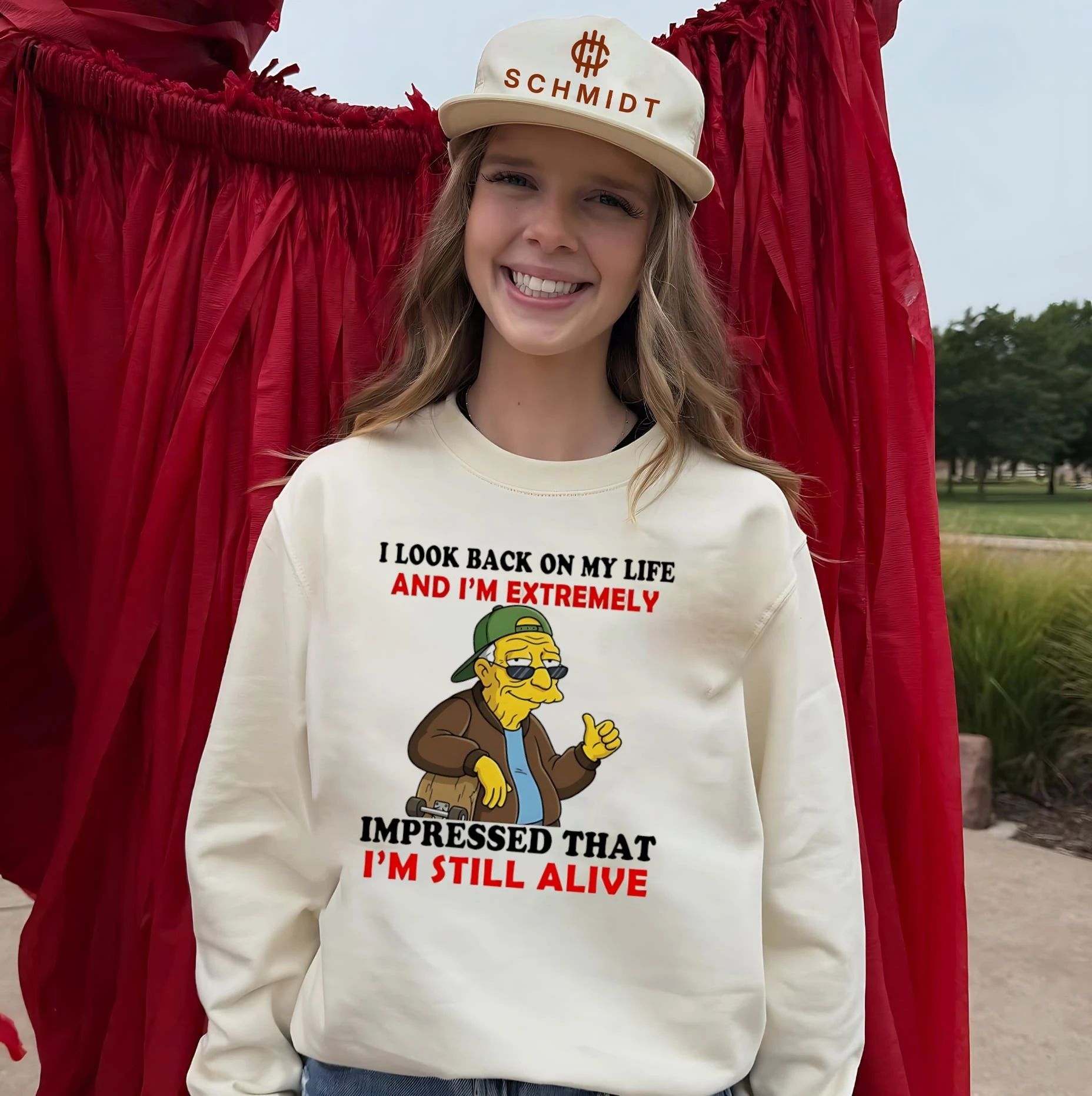 I look back on my life and I’m extremely imptressed that Hans Moleman shirt