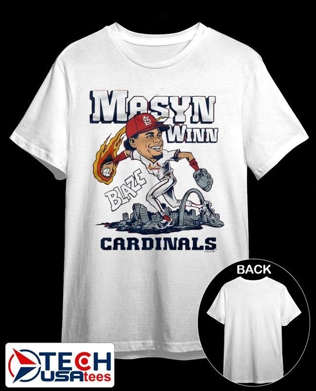 St. Louis Cardinals Masyn Winn Blaze caricature shirt