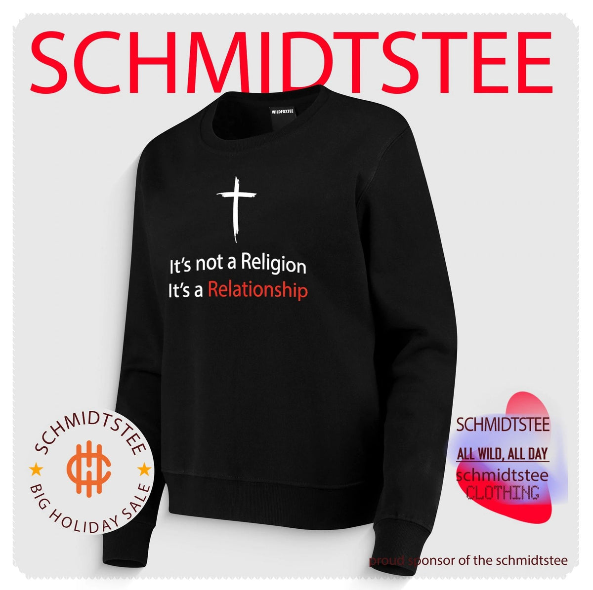 It’s Not a Religion It’s a Relationship Christian Cross shirt