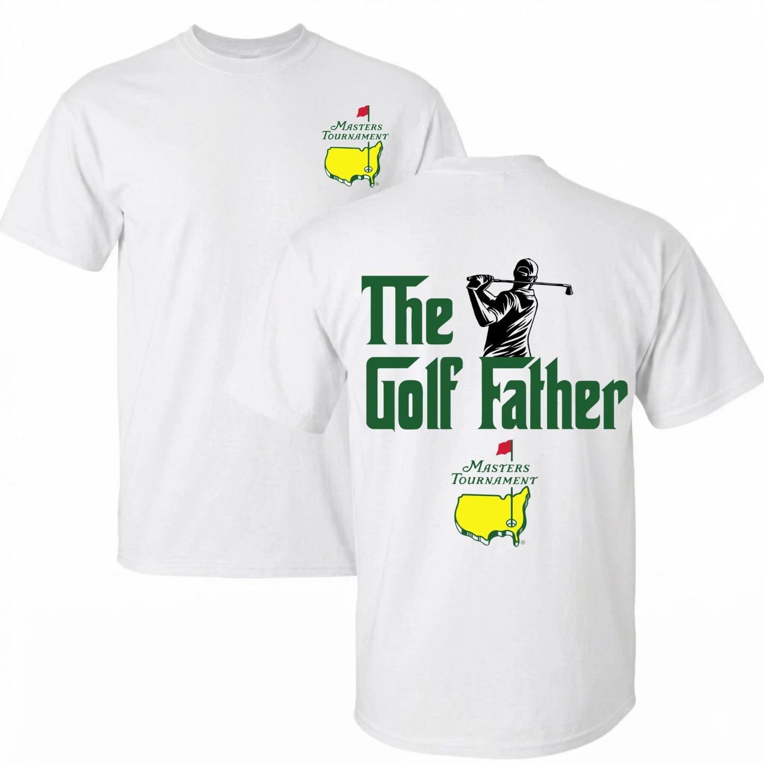 The Master Golf Father Tournament  Vintage Graphic Shirt For Unisex Gift Tee