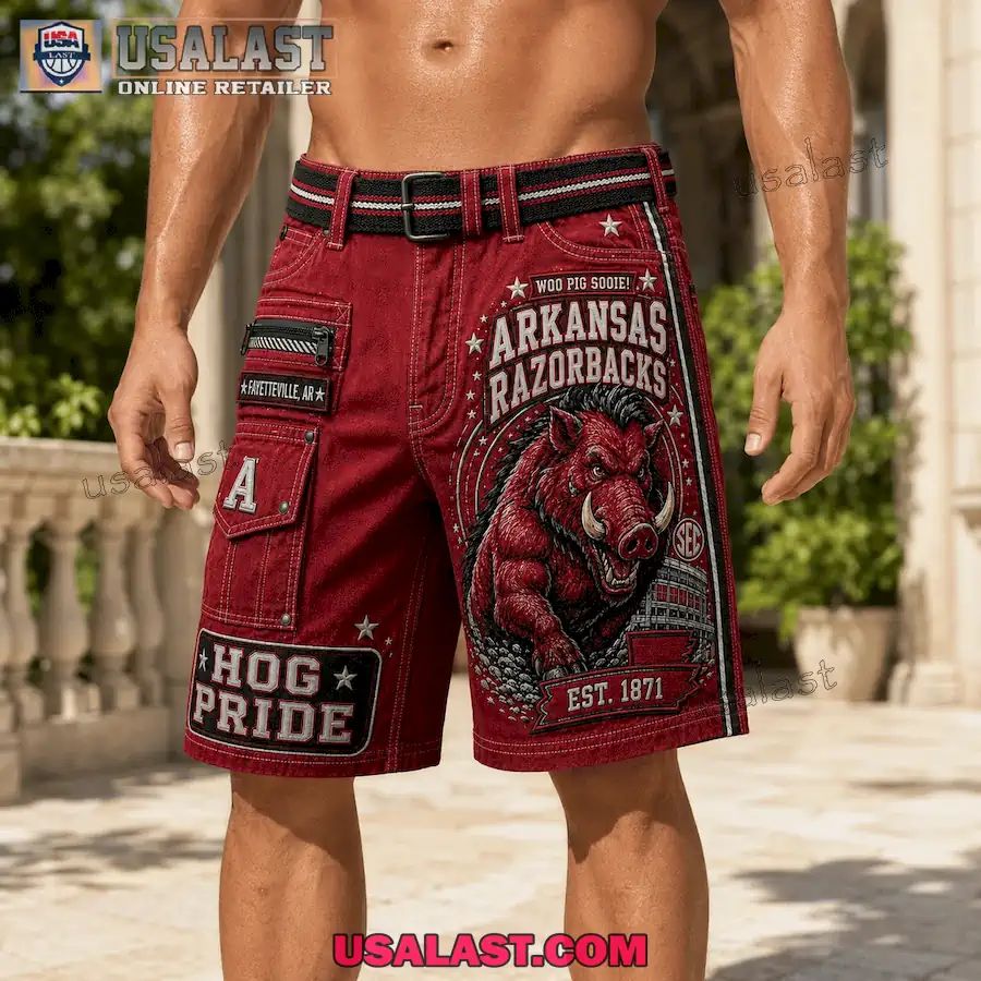 Arkansas Razorbacks Hog Pride Men Cargo Short
