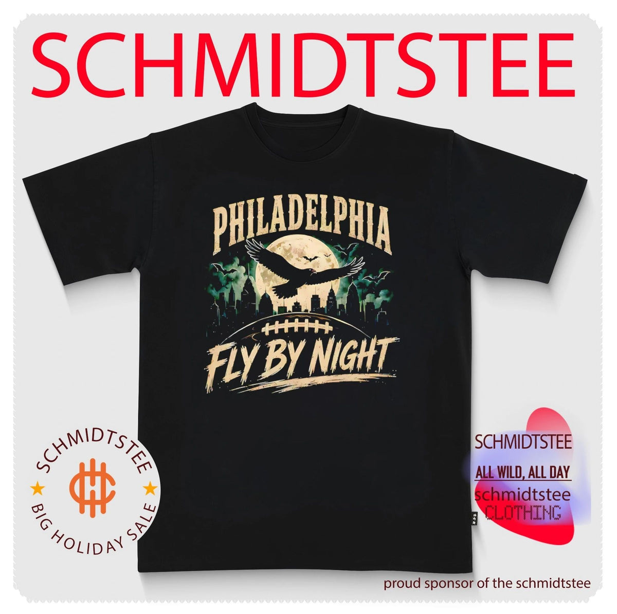 Philadelphia Fly by Night Football Skyline shirt