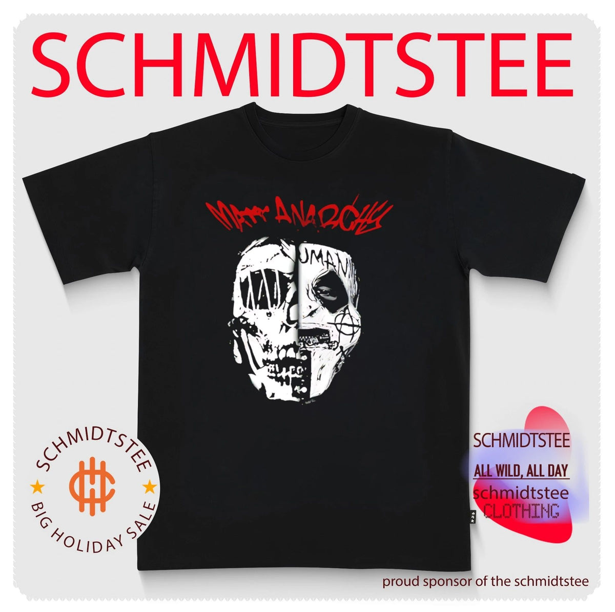 Matt Anarchy Duality Mask shirt