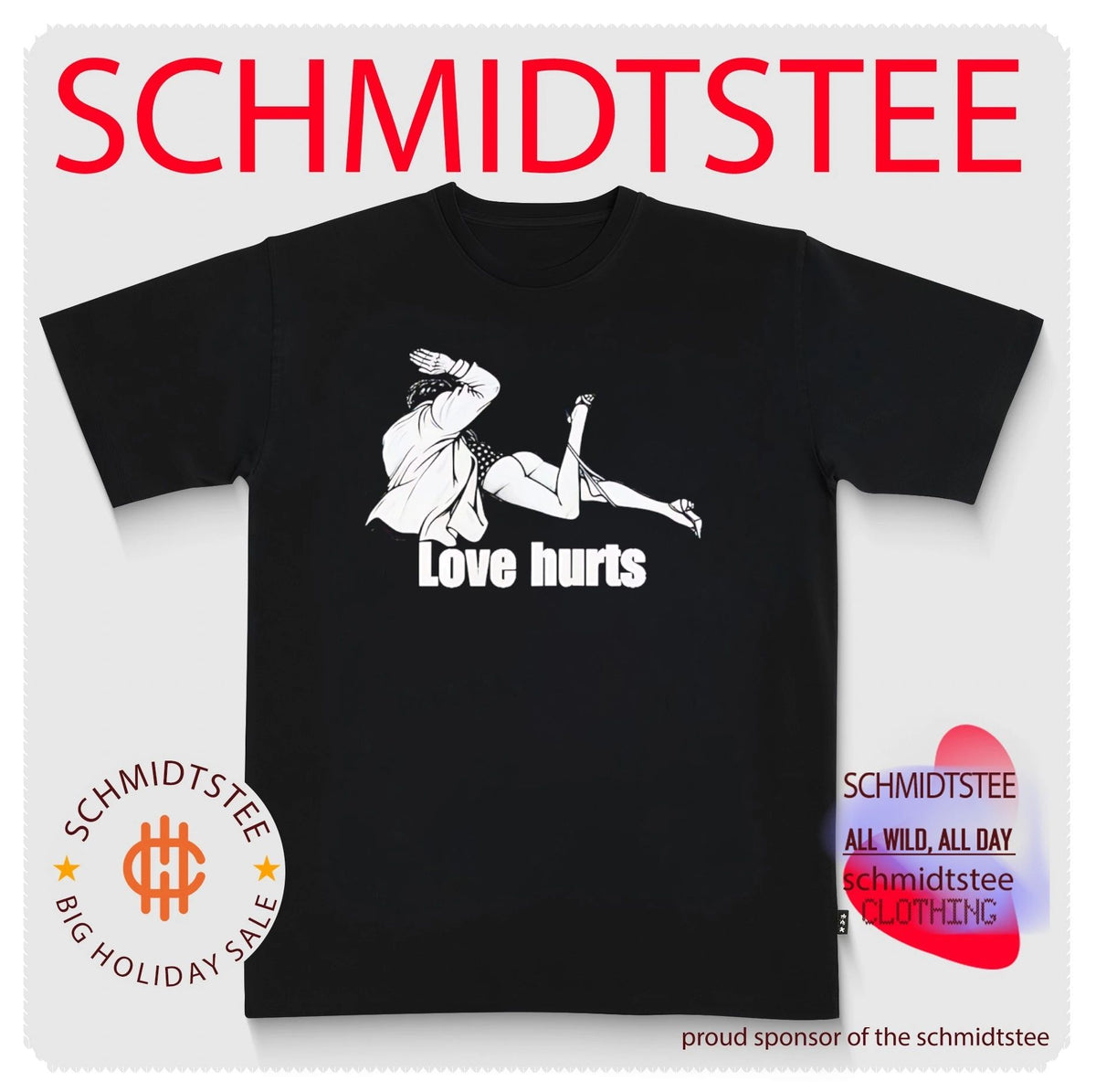 Love Hurts Woman in Trench Coat Noir Style shirt