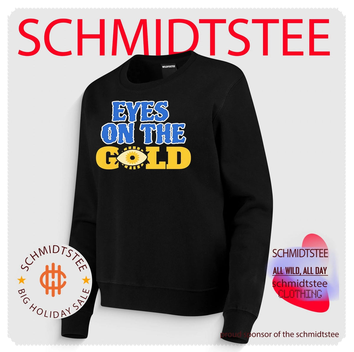 Eyes on the gold shirt