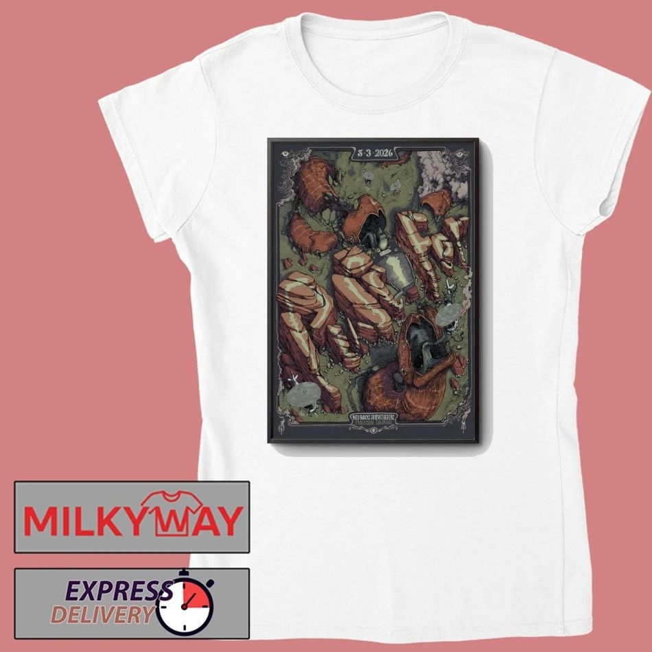Puscifer Red Rocks in Morrison CO May 3 2026 Poster shirt