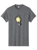 Robot-Hand-Crystal-Ball Mens Graphic Tee, 100% Cotton, Casual Summer Wear