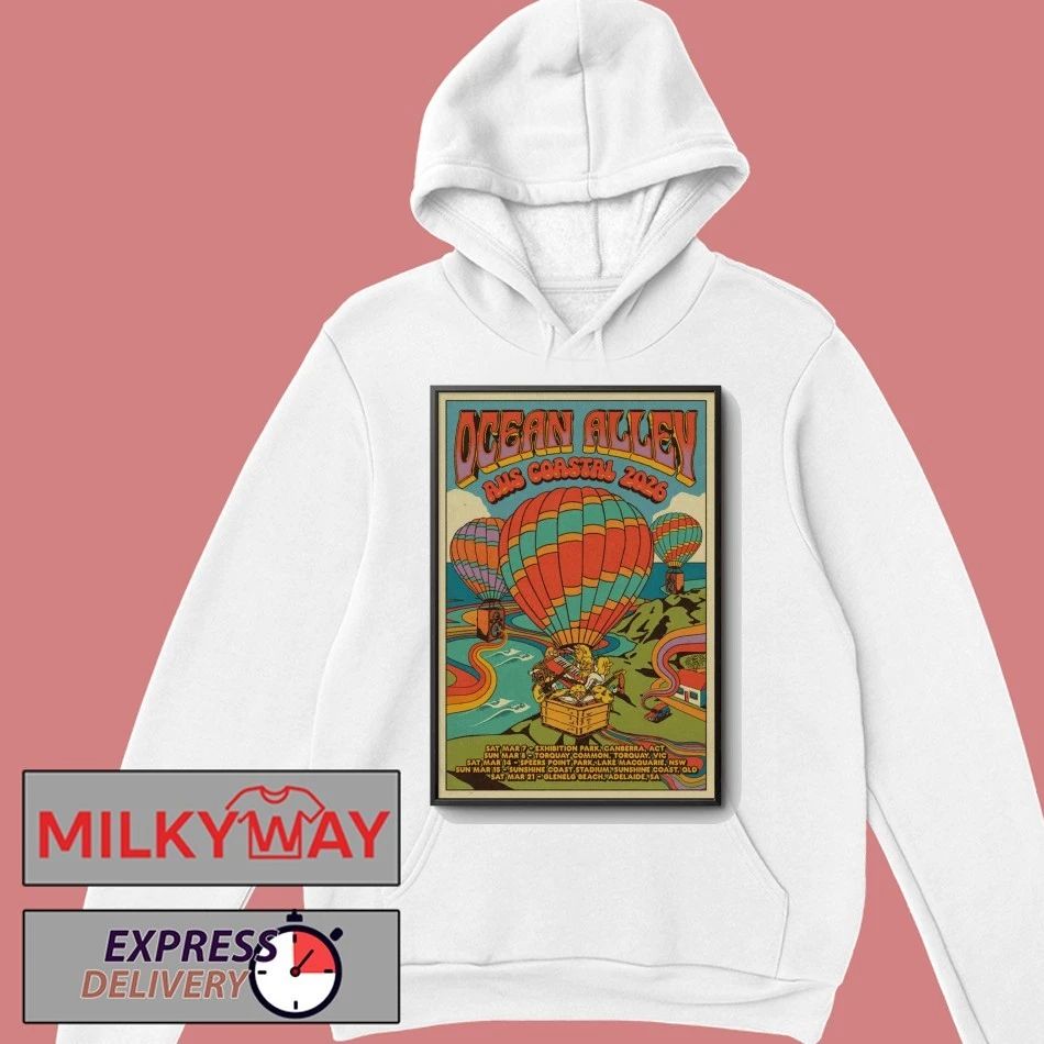 Ocean Alley 2026 AUS NZ Tour Poster Purple shirt