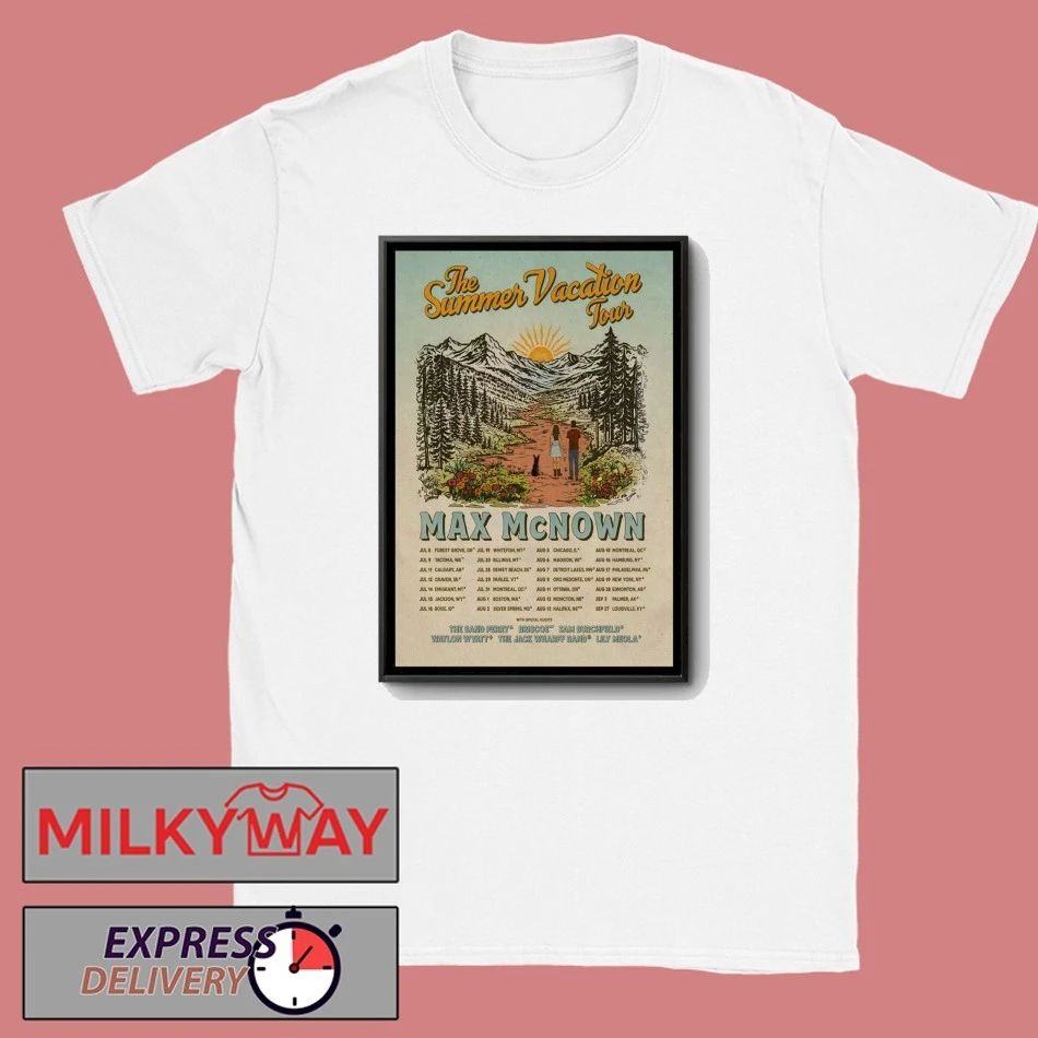 Max McNown The Summer Vacation 2026 Tour Poster shirt