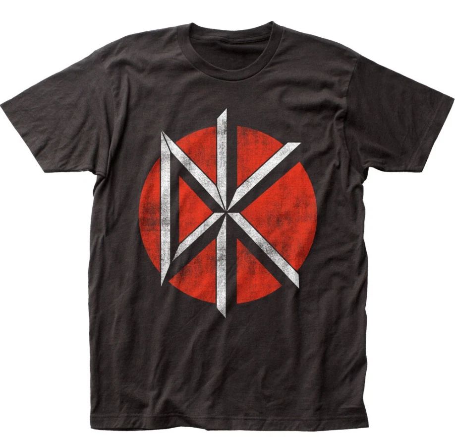 Dead Kennedys Distressed Logo T Shirt Men’s Punk Rock Music Band Tee Black S-4XL