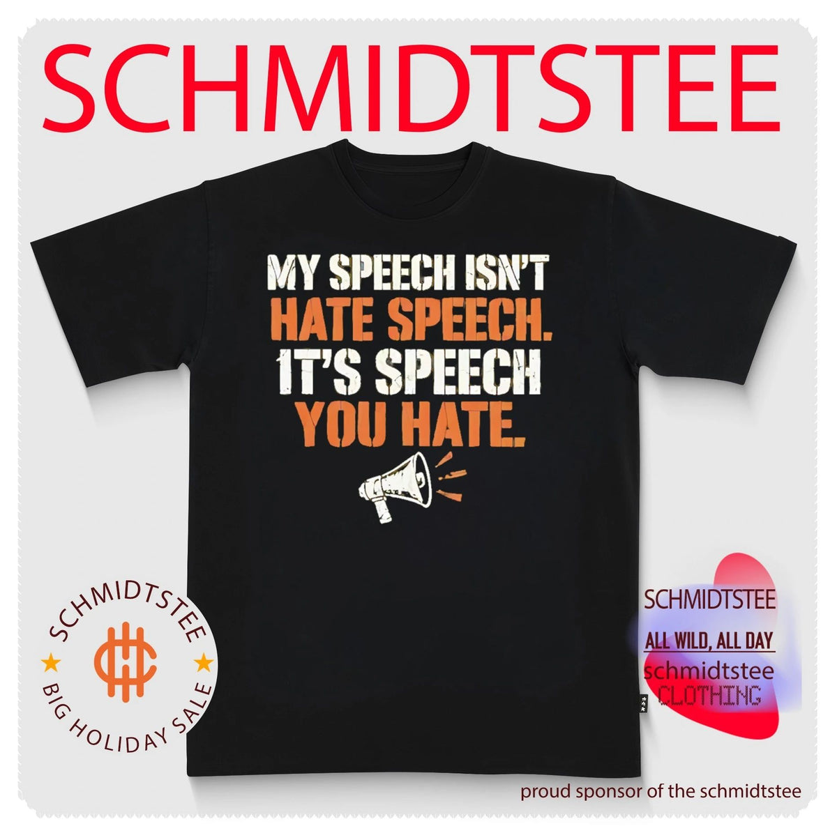 My speech isn’t hate speech it’s speech you hate speaker shirt