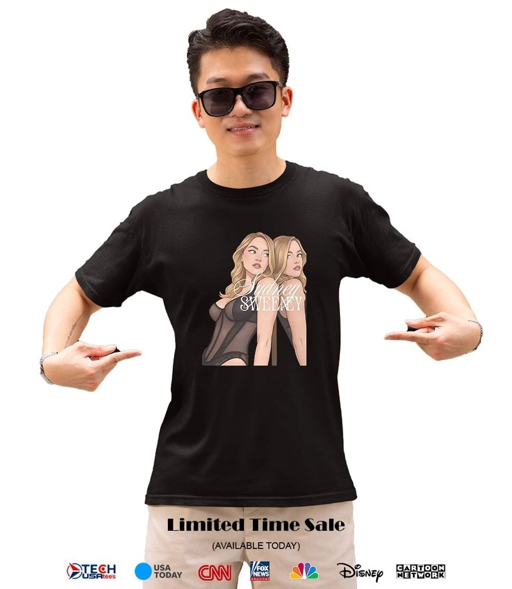 Sydney Sweeney mirror graphic shirt