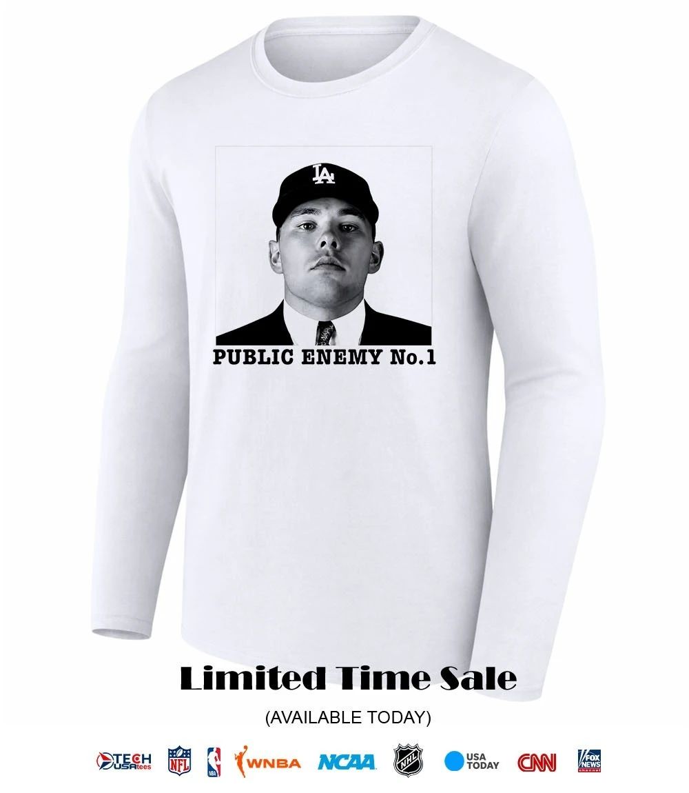 Dalton Rushing Los Angeles Dodgers Public Enemy No. 1 shirt