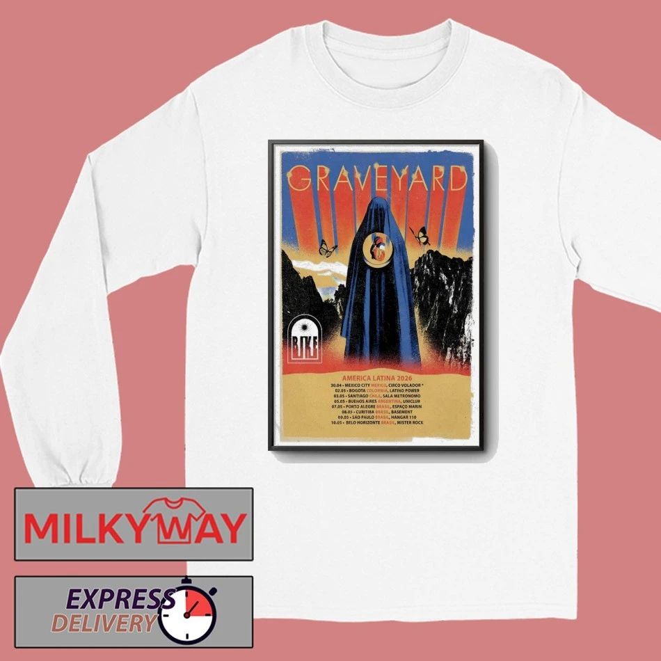 Poster Graveyard Tour America Latina 2026 shirt