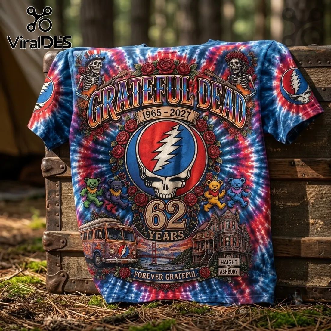 Grateful Dead Haight Ashbury 1965-2027 Anniversary Shirt