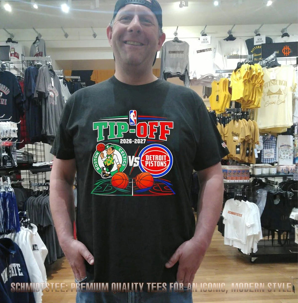 Boston Celtics vs Detroit Pistons NBA Tip-Off 2026-2027 Basketball Matchup shirt