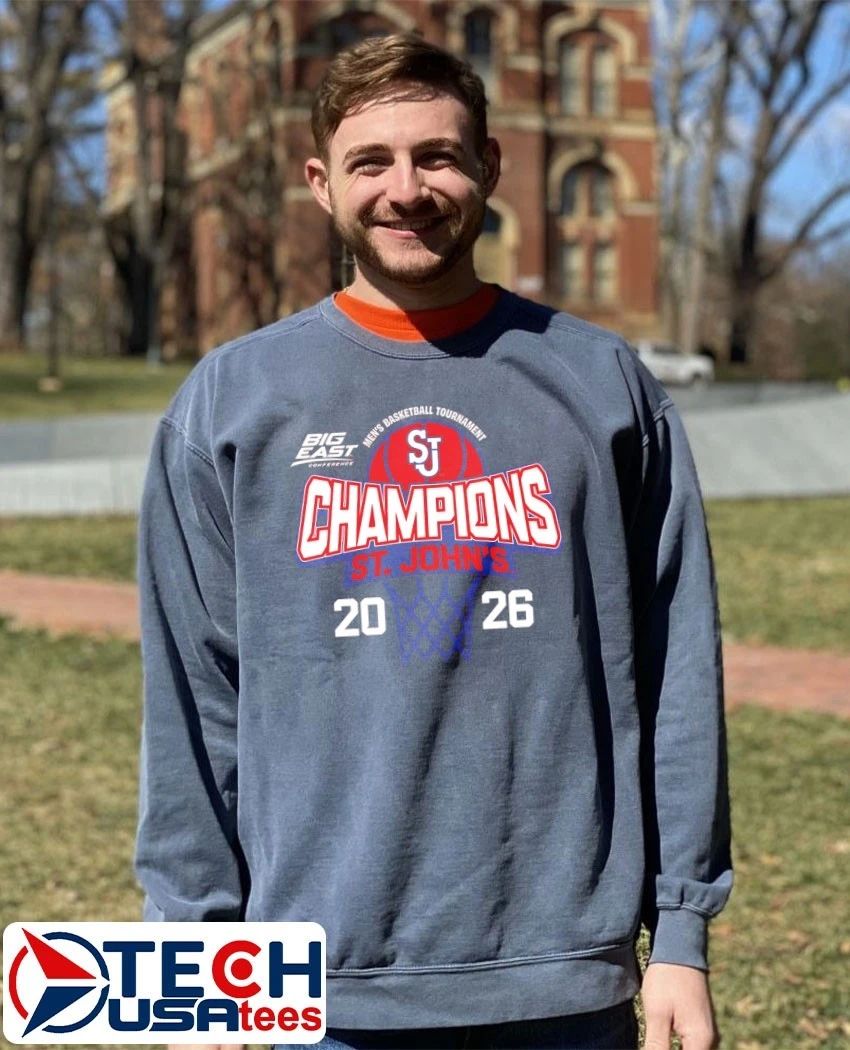 St. John’s Red Storm 2026 Big East Men’s Basketball Tournament Champions shirt
