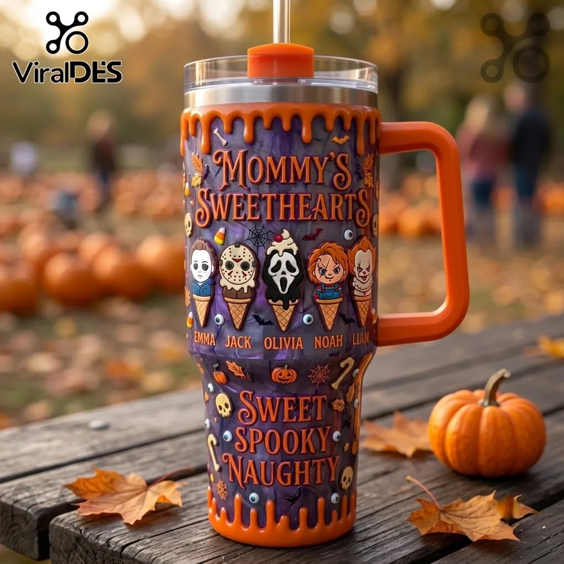 Mommy’s Sweethearts Horror Character 40oz Tumbler
