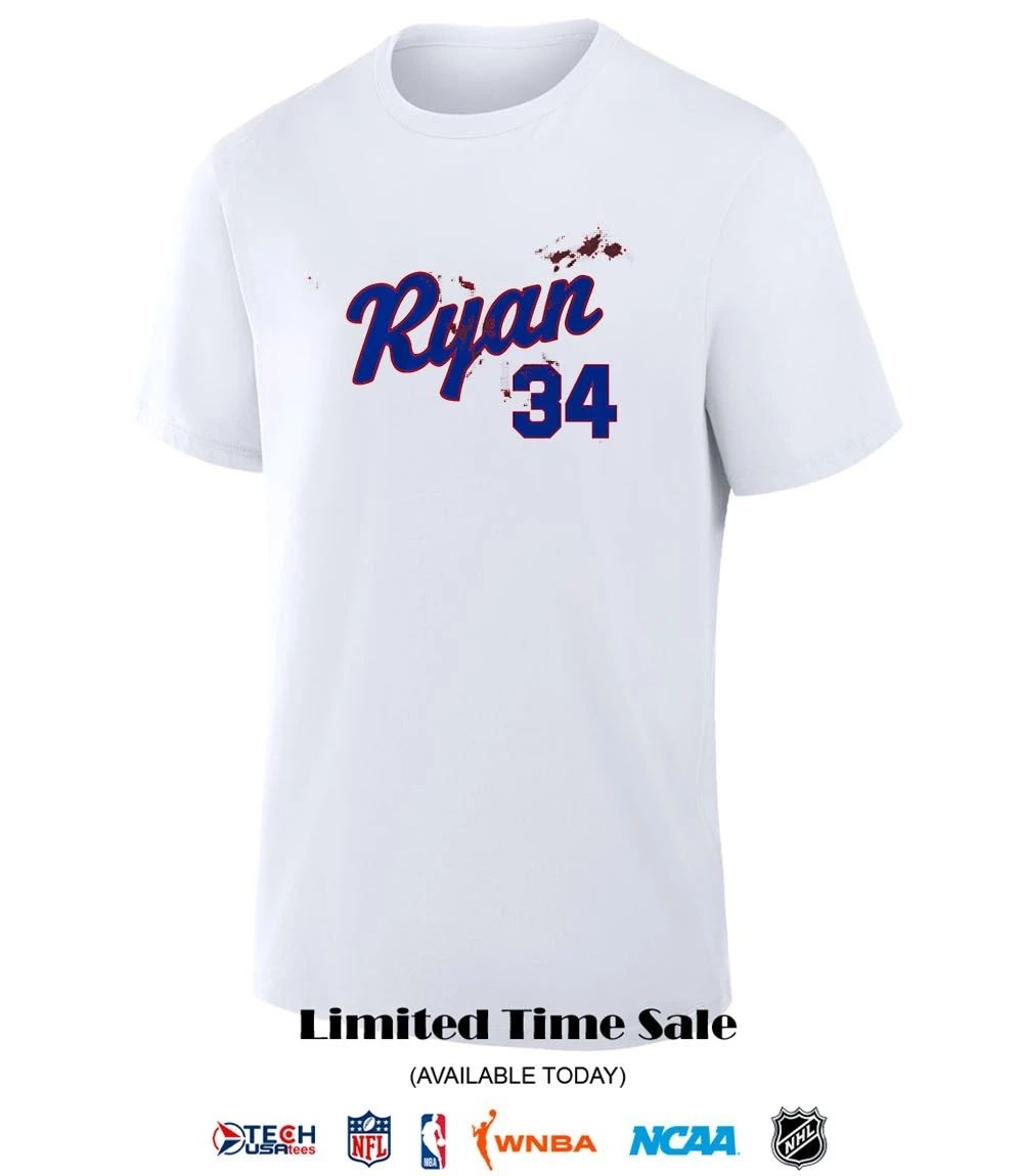 Nolan Ryan #34 Texas Rangers Bloody shirt