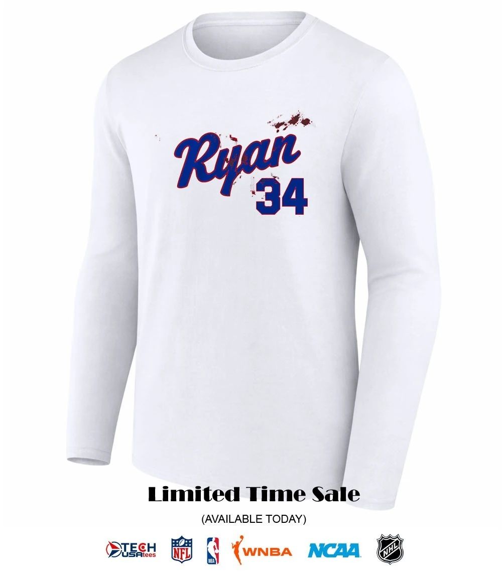 Nolan Ryan #34 Texas Rangers Bloody shirt