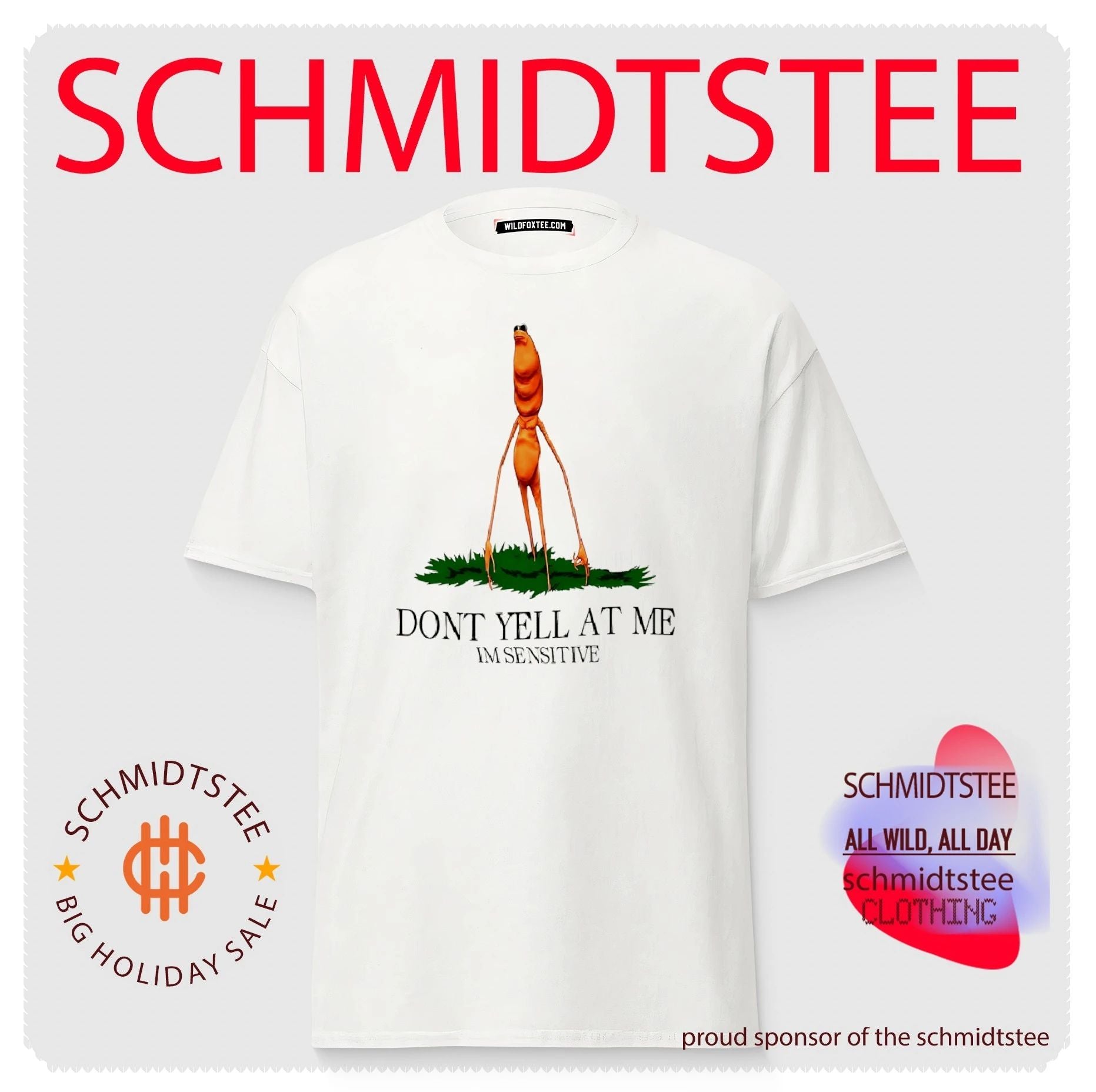 Don’t yell at me I’m sensitive Marcus the Worm shirt