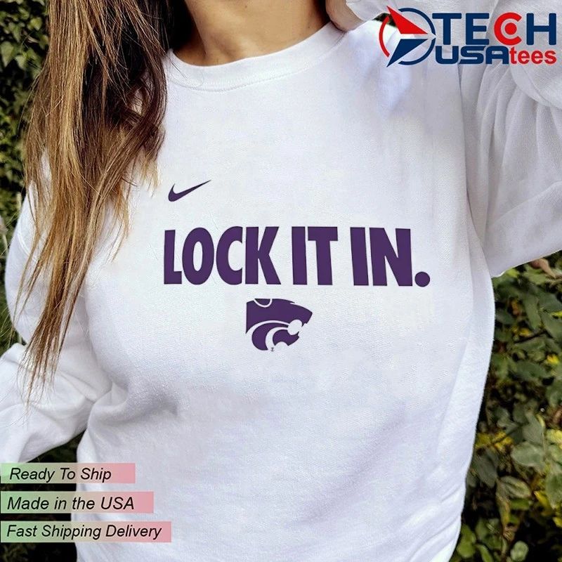 Lock it in K-State Wildcats 2026 On-Court Bench shirt