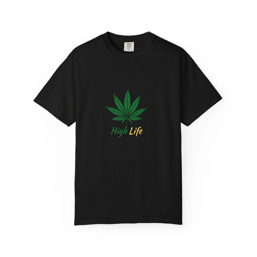 High Life Unisex Tee, Hipster Graphic T-shirt, Cool Casual Shirt, Trendy Cotton