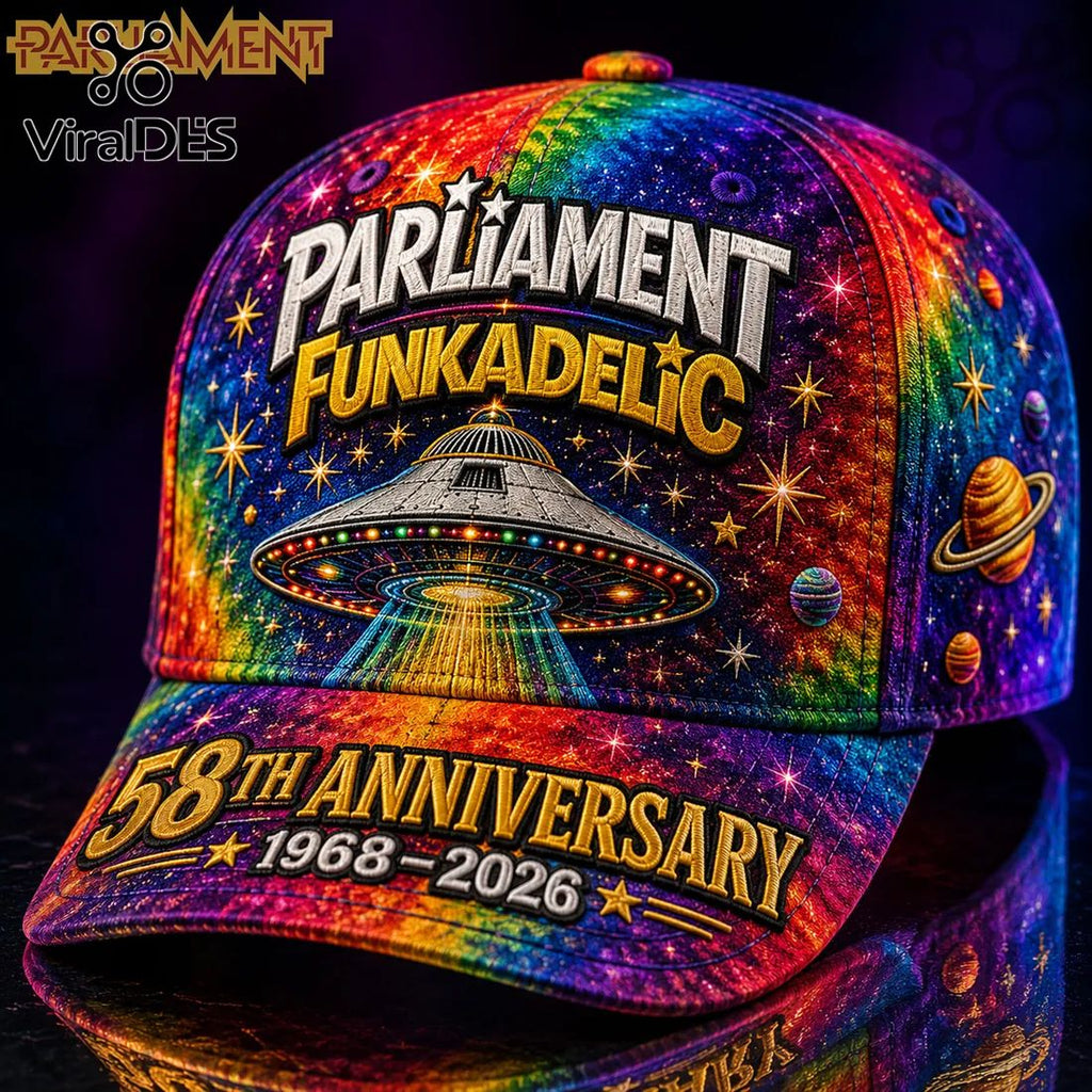 Parliament Funkadelic Space UFO 58th Anniversary Baseball Cap