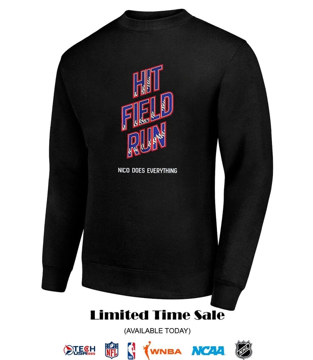 Chicago Cubs hit field run Nico does everything shirt