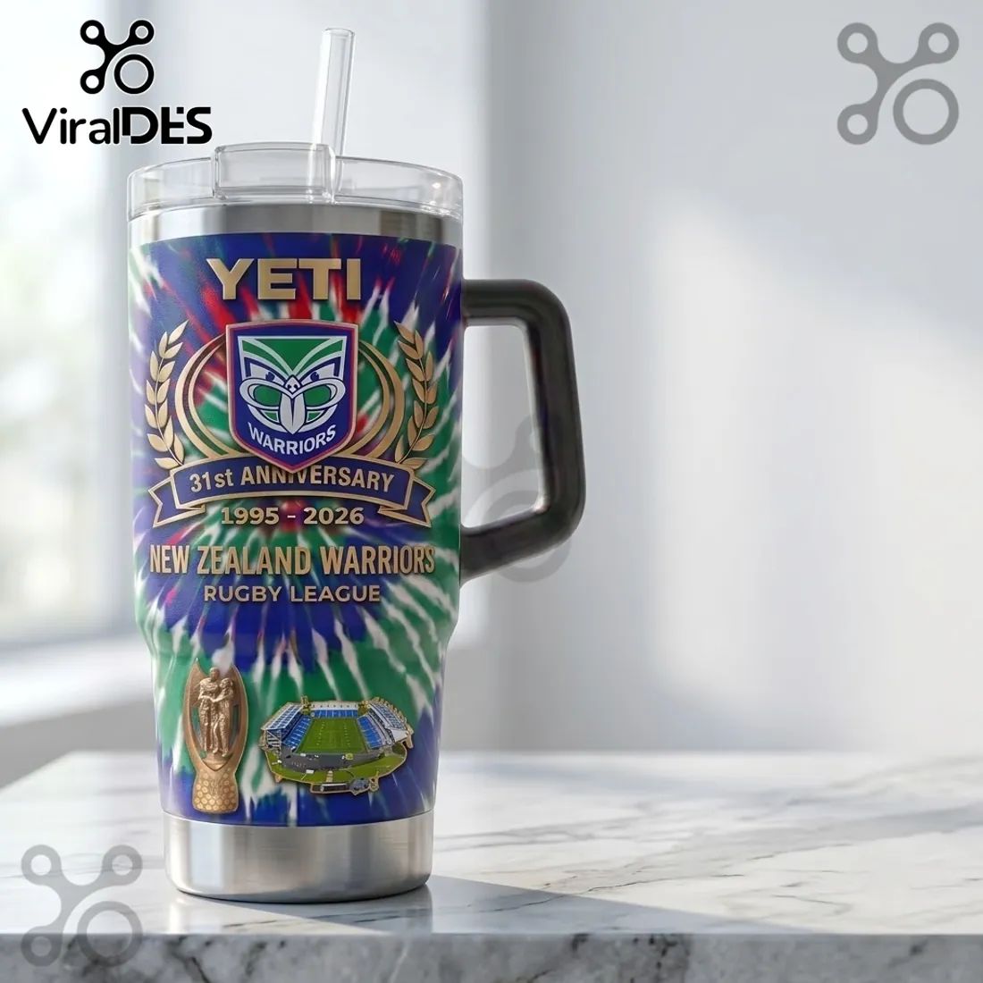 New Zealand Warriors 31st Anniversary 40oz Tumbler