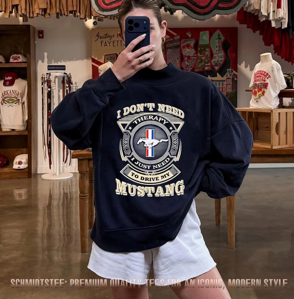I don’t need therapy I just need to drive my Mustang shirt