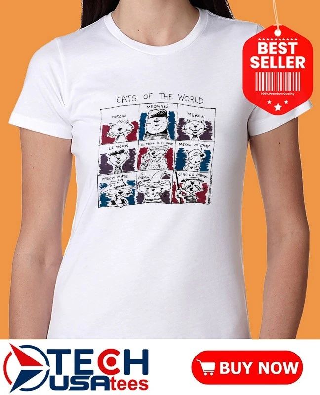 Cats of the World art shirt