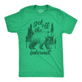 Mens Funny T Shirts Get Off The Internet Sarcastic Nature Lovers Novelty Tee for