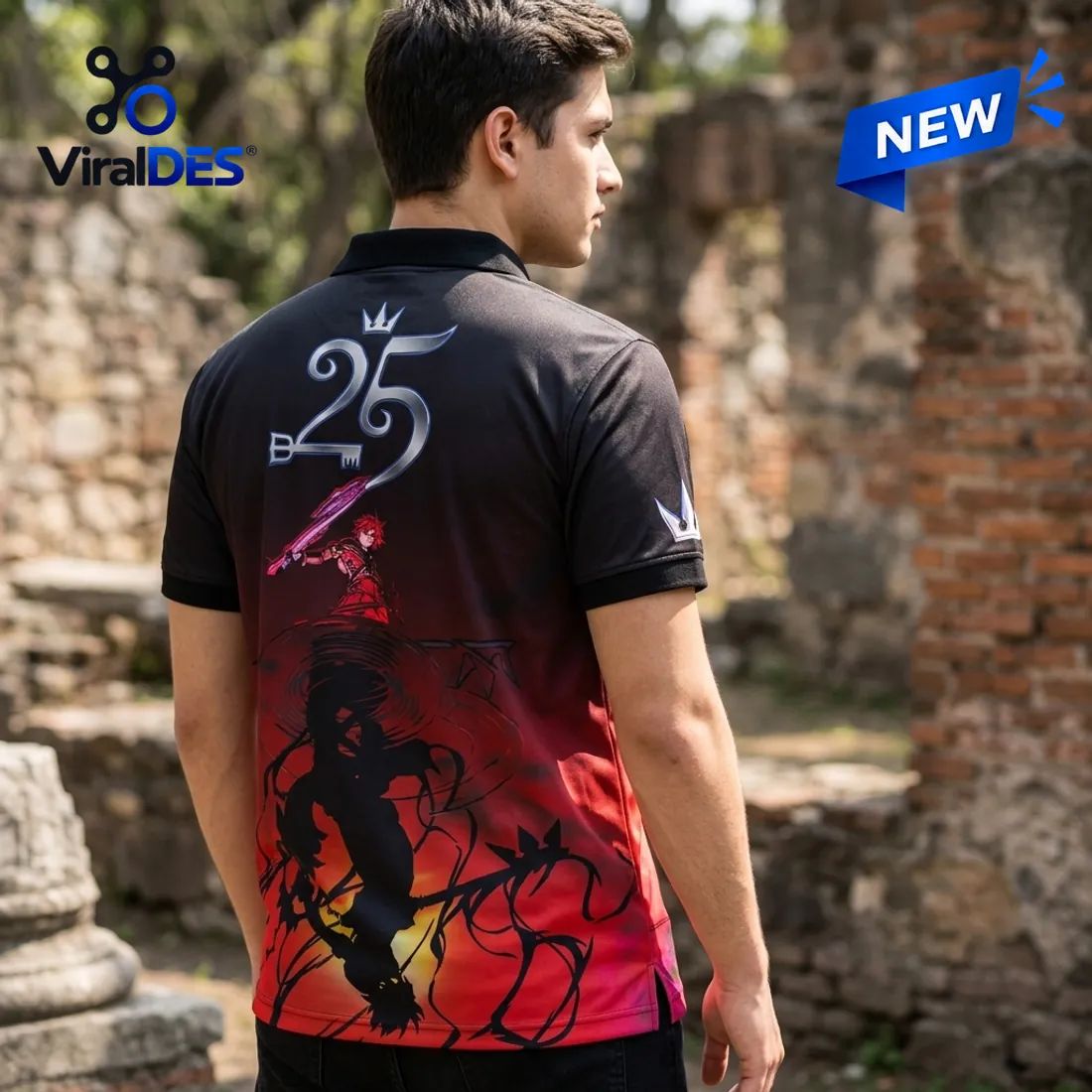 Kingdom Hearts 25th Anniversary Polo Shirt