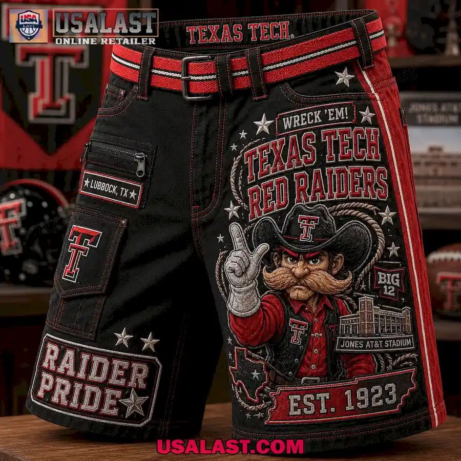 Texas Tech Red Raiders Raider Red Men Cargo Short