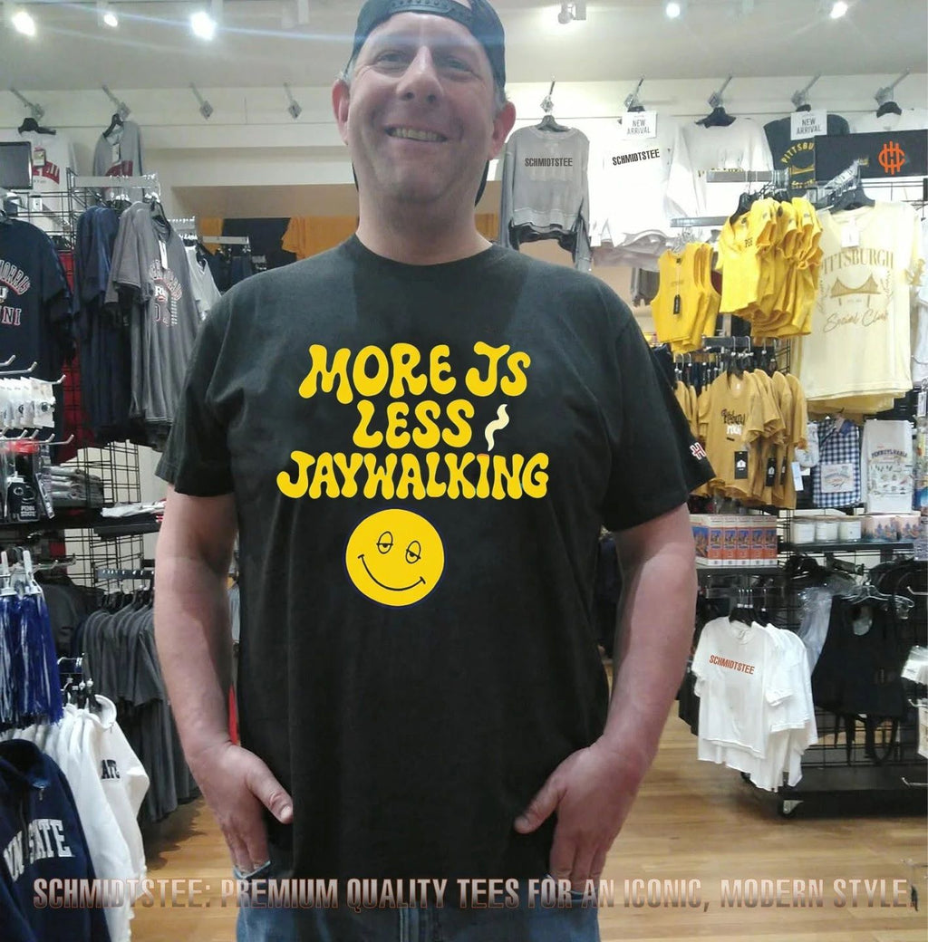 More JS less Jaywalking shirt
