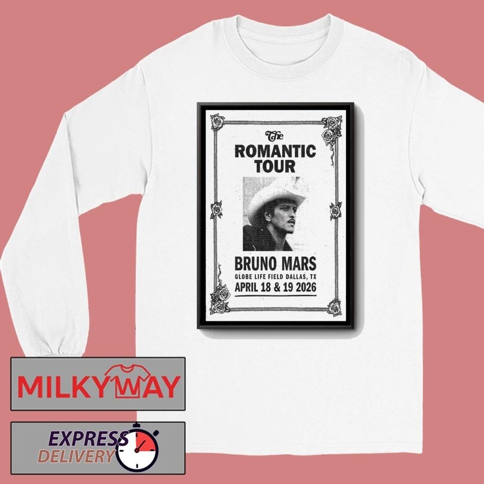 Poster Apr 18-19 2026 Dallas, TX The Romantic Tour shirt