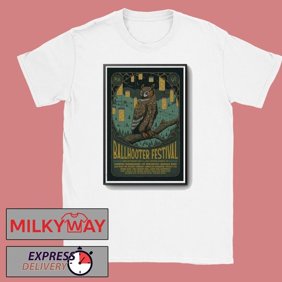Poster 2026 Ballhooter’s Festival Snowshoe WV TOUR shirt
