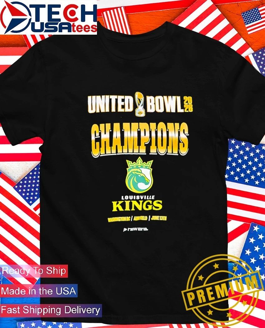 Louisville Kings 2026 United Bowl Champions Audi Field shirt