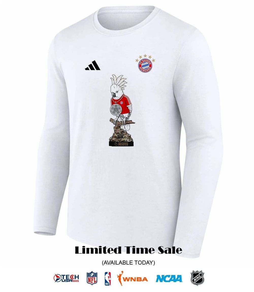 FC Bayern 2026 Bundesliga Champions Kakadu cockatoo mascot shirt