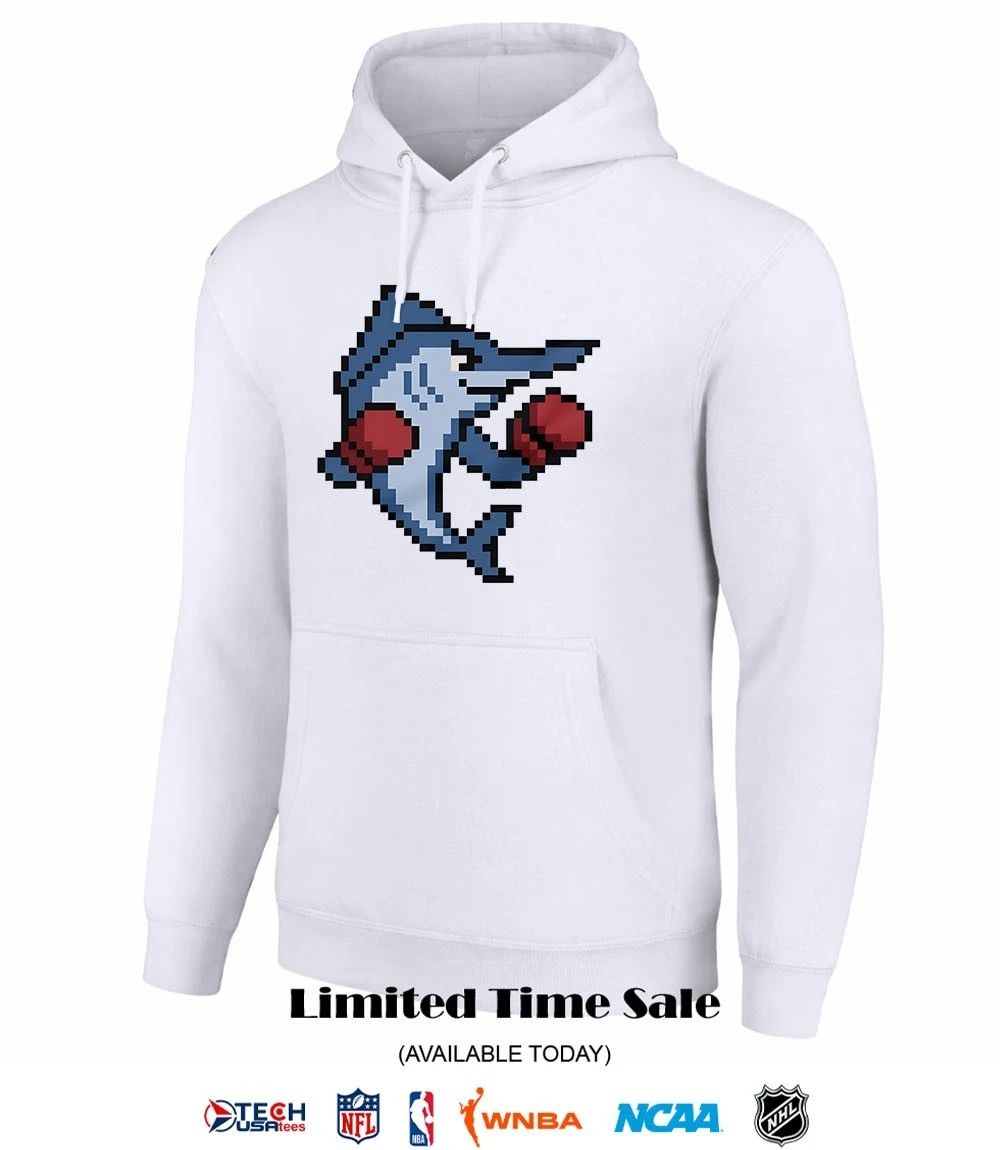 Miami Marlins mascot boxing pixel shirt