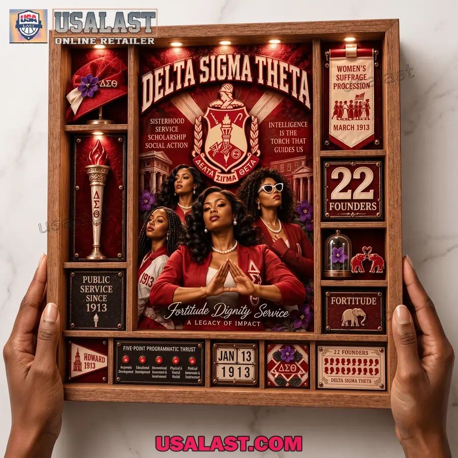 Delta Sigma Theta Custom Frame Light Box