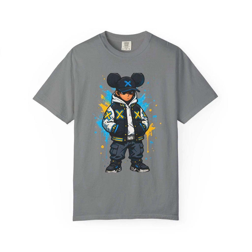 Street Style Graphic T-Shirt, Cool Urban Fashion Tee, Unisex Garment-Dyed Shirt