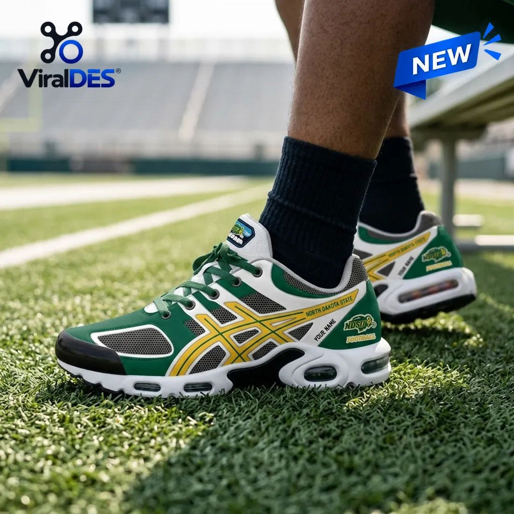 North Dakota State University Bison Personalized Air Max Sneakers