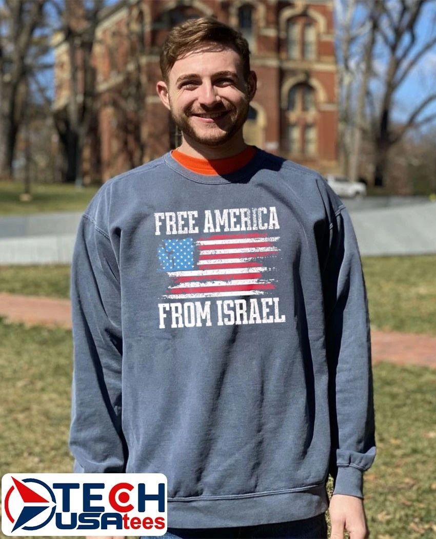 Free America from Israel flag vintage shirt