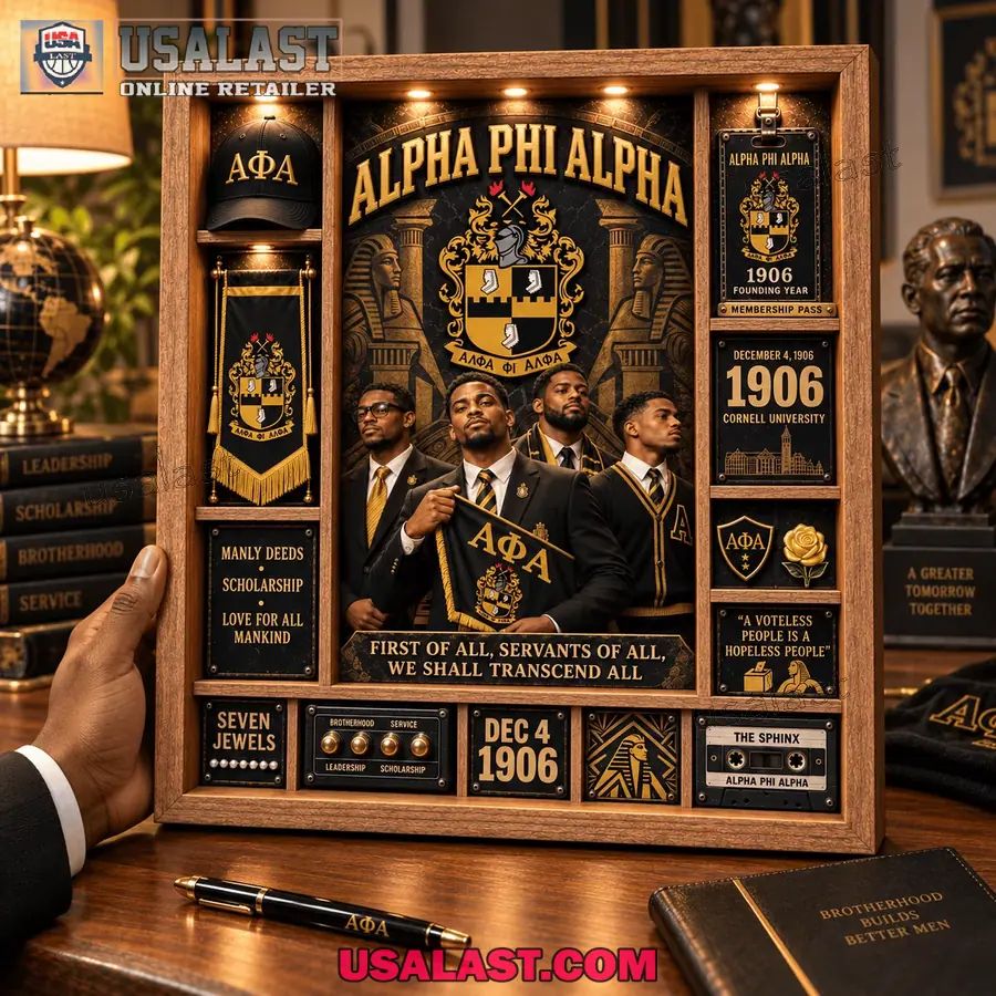 Alpha Phi Alpha Custom Frame Light Box