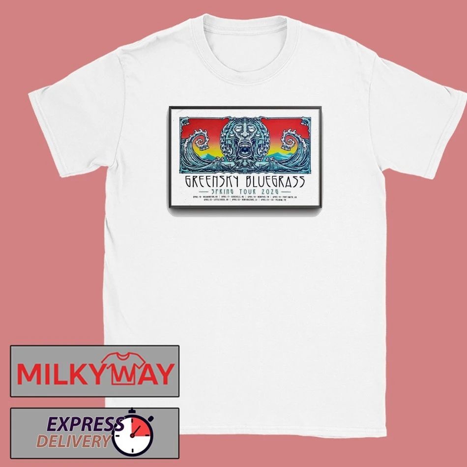 Greensky Bluegrass Spring 2026 Tour Poster shirt