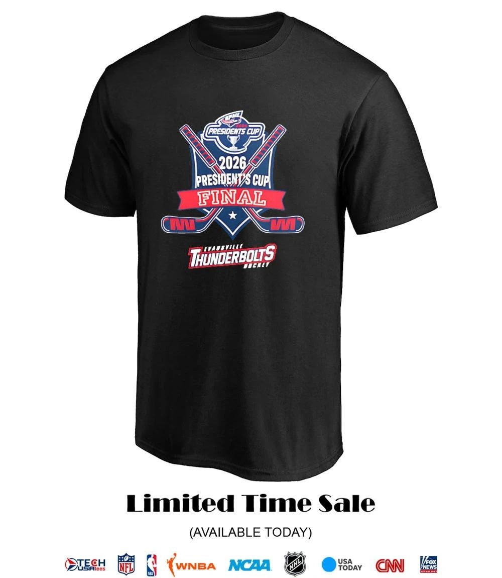 2026 President’s Cup Final Evansville Thunderbolts Hockey shirt