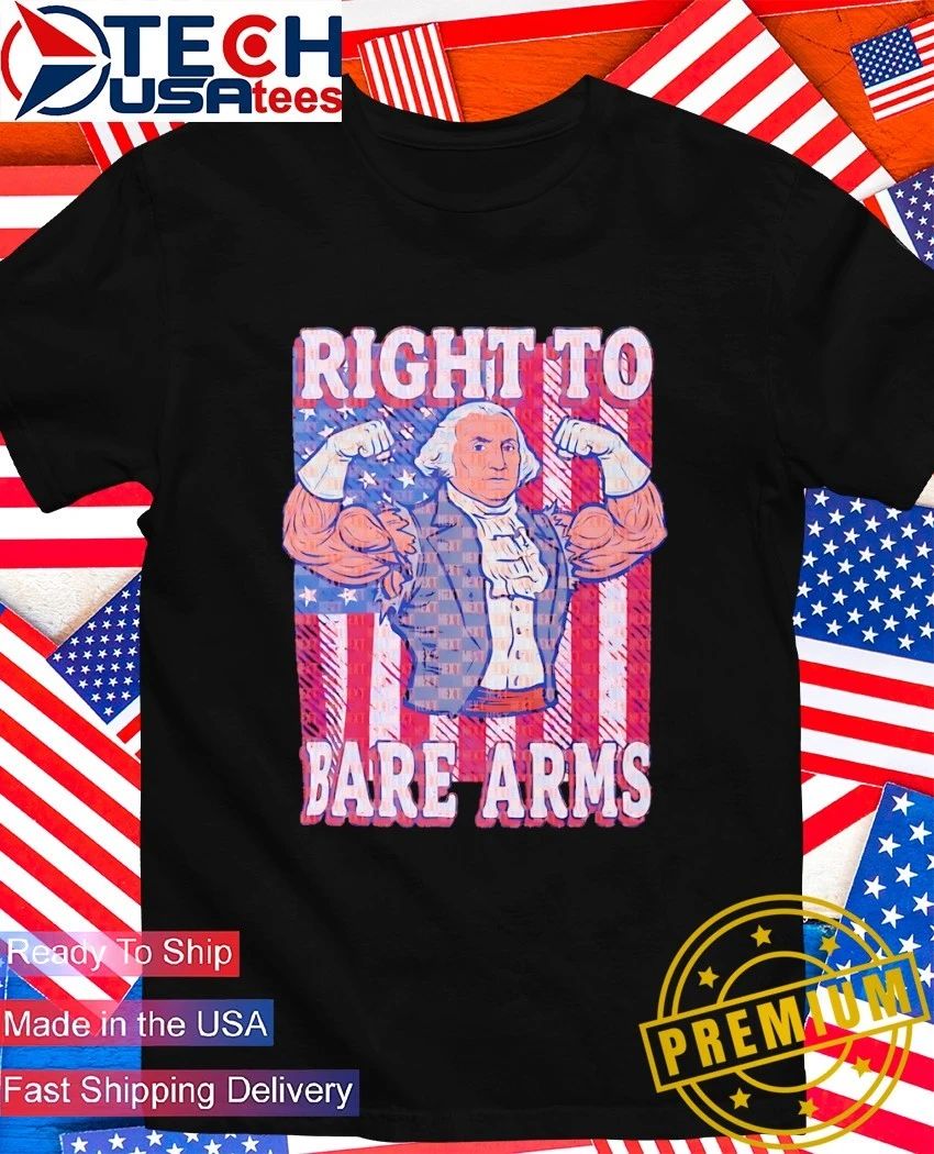 George Washington Patriotic Gym right to bare arms shirt